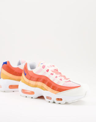 фото Кроссовки в оттенках заката nike air max 95 tm-белый