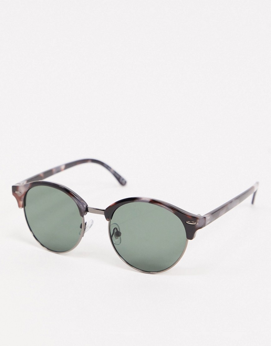фото Круглые черепаховые солнцезащитные очки topshop-коричневый
