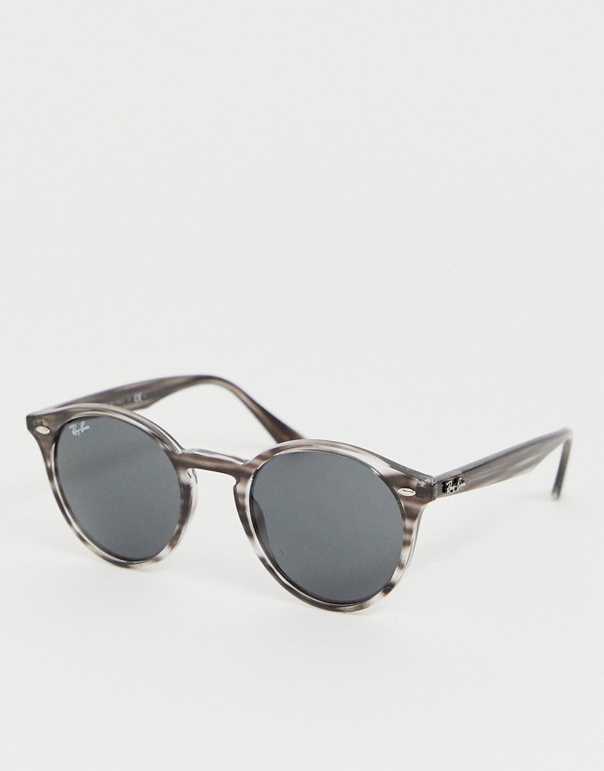фото Круглые солнцезащитные очки ray-ban 0rb2180-серый