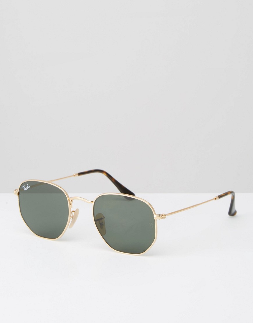 фото Круглые солнцезащитные очки ray-ban 0rb3548-золотой