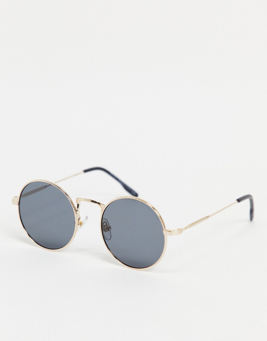 фото Круглые солнцезащитные очки river island-золотистый