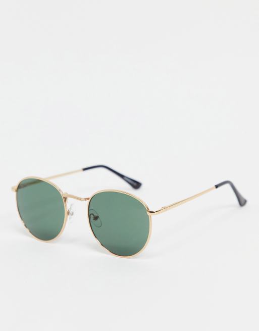 Круглые солнцезащитные очки с черными стеклами My Accessories London | ASOS