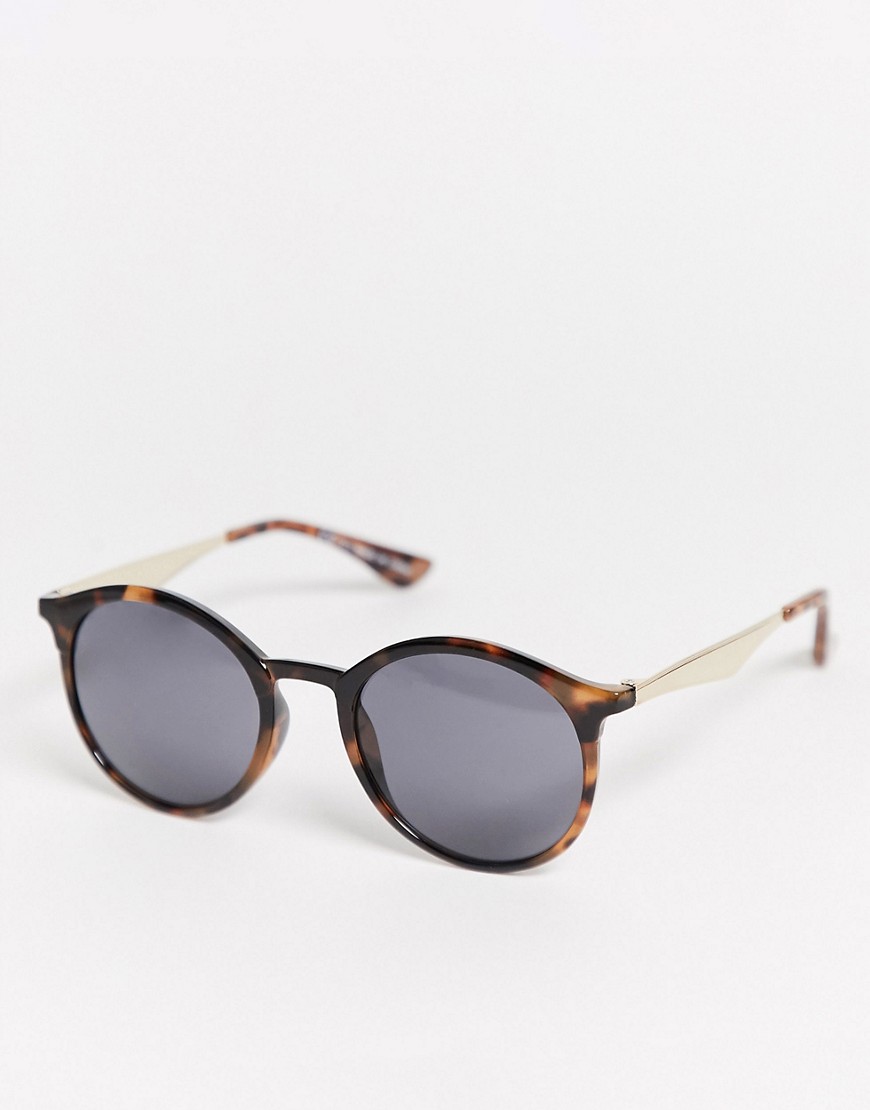 фото Круглые солнцезащитные очки в крупной оправе topshop-коричневый
