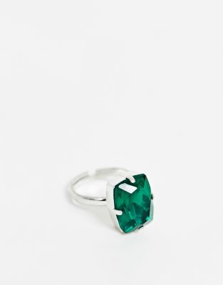 Krystal London - Bague avec pierre-Vert