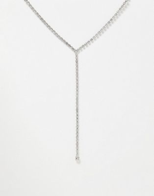 Krystal London genuine crystal fine pendant necklace In silver