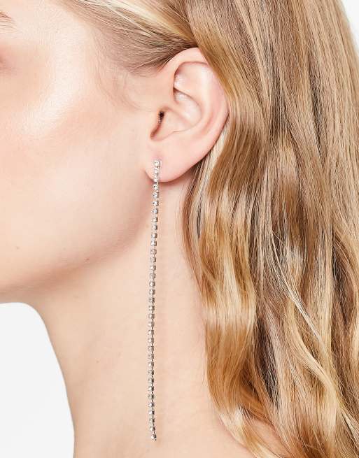 Krystal London - Orecchini appariscenti argento con veri cristalli