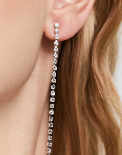 Krystal London - Orecchini appariscenti argento con veri cristalli, 2 di 4
