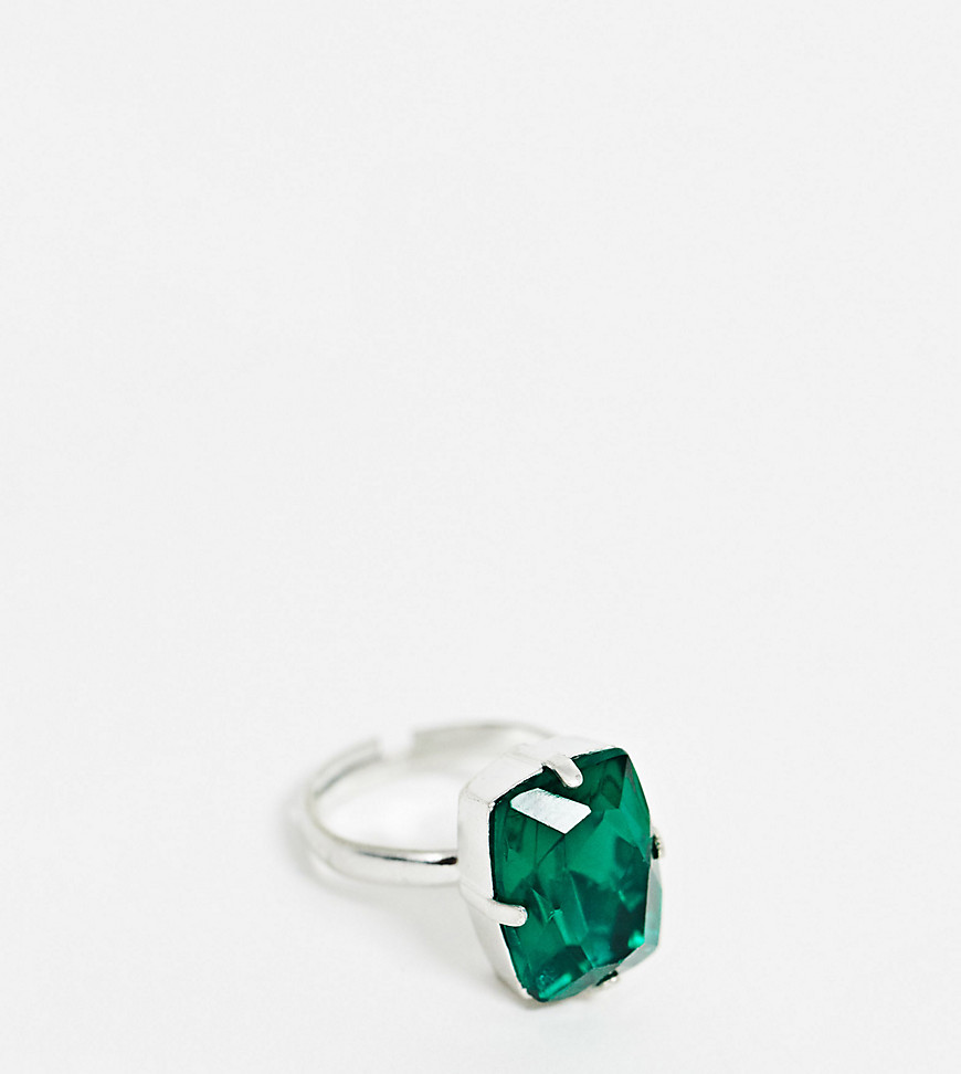 Krystal London Pillow Stone Ring-Green
