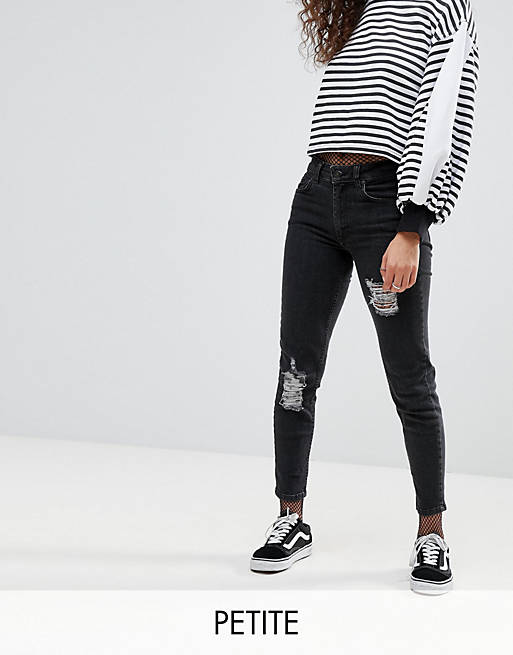 Kubban Petite Destroyed Skinny Jeans | ASOS