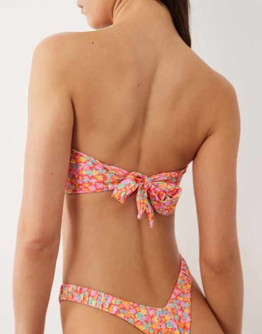 Kulani Kinis bubble pop bandeau bikini top in multi, 2 of 4