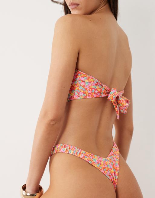 Kulani Kinis bubble pop Y thong bikini bottom in multi, 4 of 4