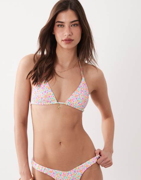 Kulani Kinis Field Trip Mix and Match bikini in pink floral - view 1