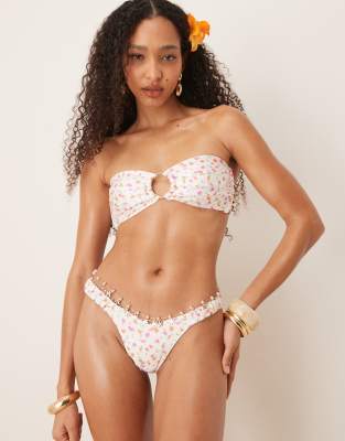 Kulani Kinis mix & match bikini in rosie posie white | ASOS