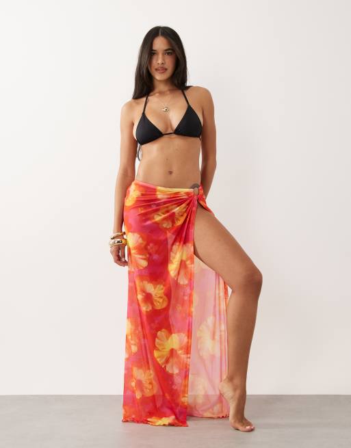 Kulani Kinis - Samba Baby - Falda playera larga naranja multicolor, 2 de 6