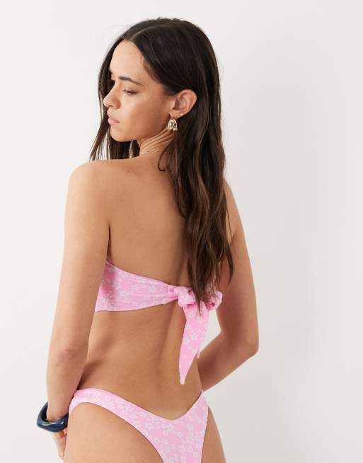 Kulani Kinis - Sugar Sprinkle - Braguitas de bikini rosa claro estilo tanga, 5 de 5