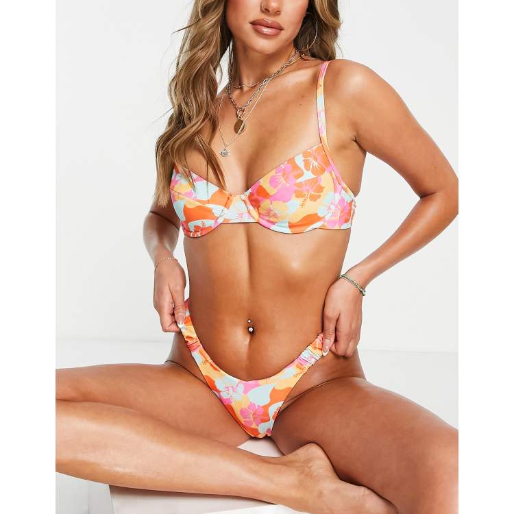 Kulani Kinis x Lulus Floral Print Underwire Bikini Top