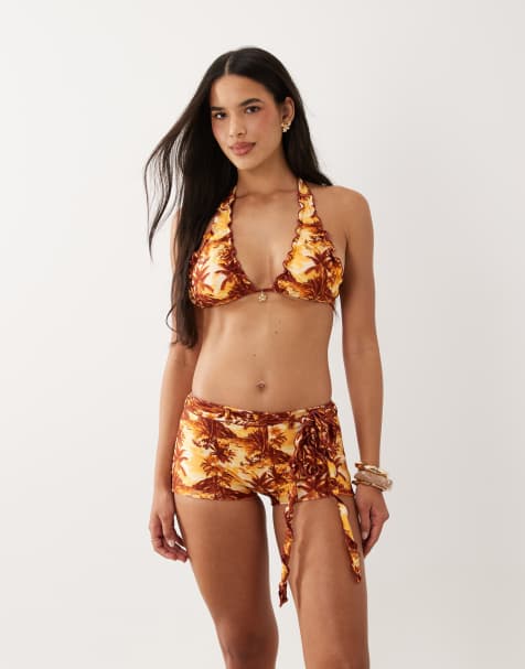 Kulani Kinis – Vintage Vacay – Mellanbrun bikini - view 1