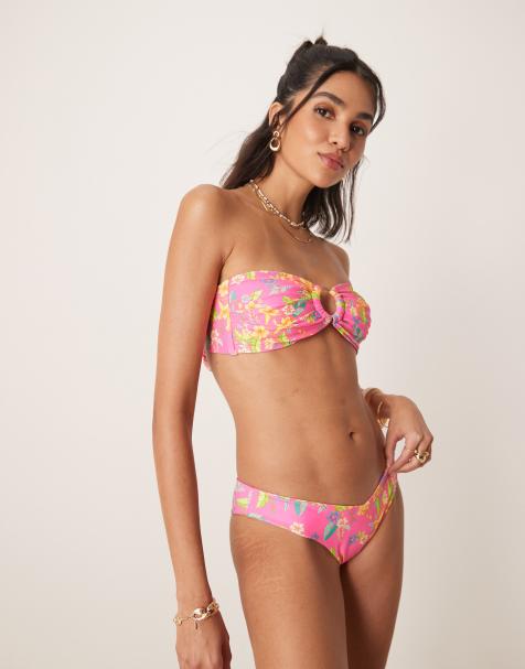 Kulani Kinis - Viva Vacation - Bas de bikini - Rose vif - view 1