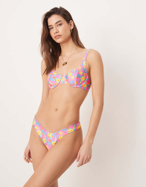Kulani Kinis wildest dreams underwire bikini top in multi, 4 of 5