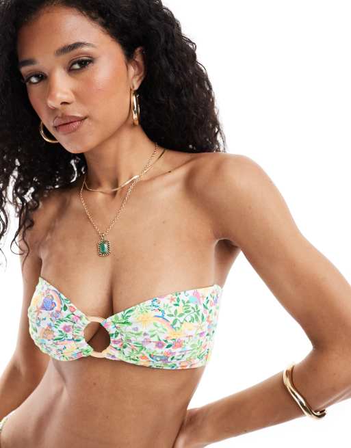 Kulani Kinis x Lexi Hidalgo - Bandeau-bikinitopje in multi