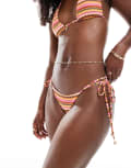 [Kulani Kinis] Kulani Kinis x Lexi Hidalgo tie side bikini bottoms in midnight moon-Multi XL Multi