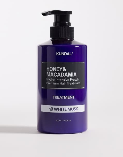Kundal Honey & Macadamia Protein Treatment 500ml - Haarbehandeling in witte muskus - view 1
