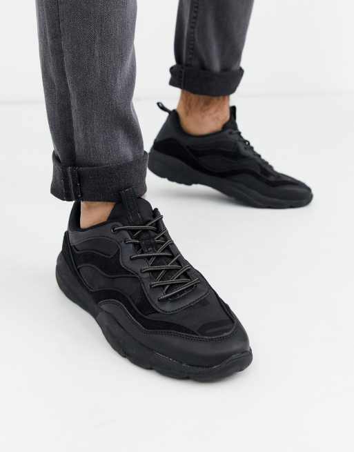 Kurt geiger cheap black trainers