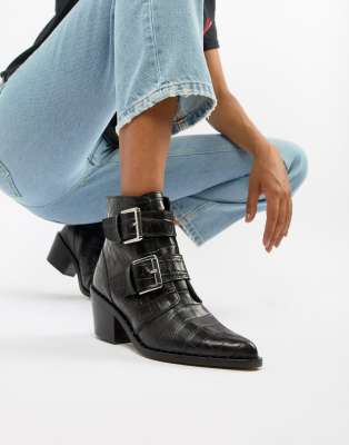 kurt geiger croc boots