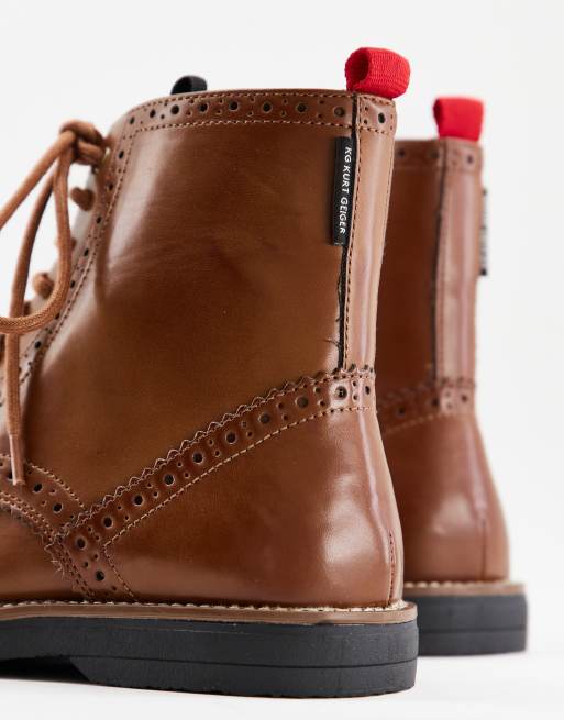 Kurt Geiger Hurst Schn rstiefel in Hellbraun