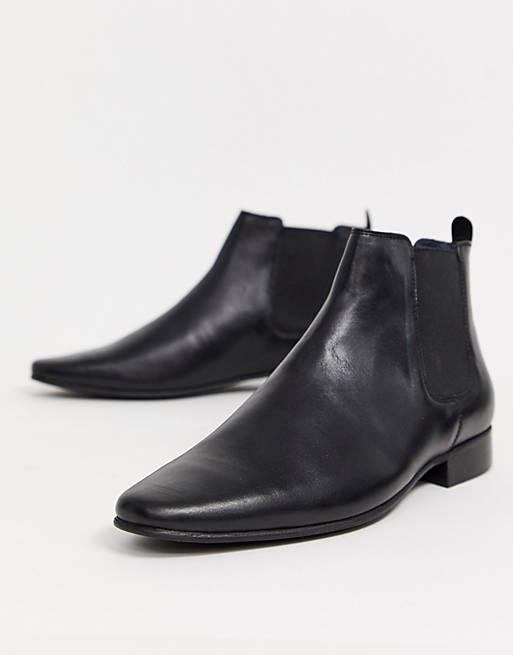 Kurt Geiger leather chelsea boot in black | ASOS