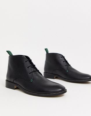 Kurt Geiger leather chukka boot in black | ASOS