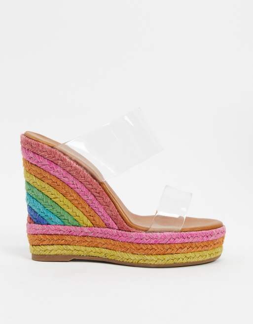 Rainbow discount wedges uk