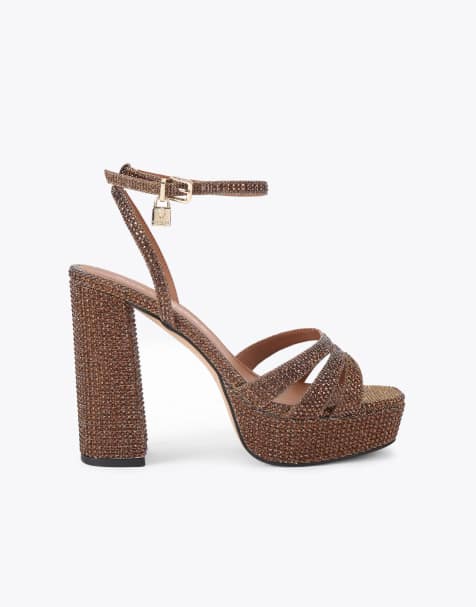 Kurt Geiger London Brixton platform heeled sandals in other - view 1