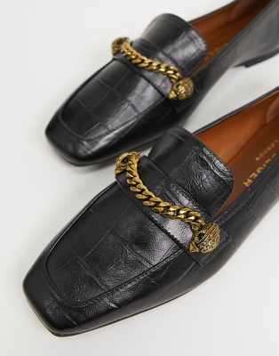 kurt geiger flat black shoes