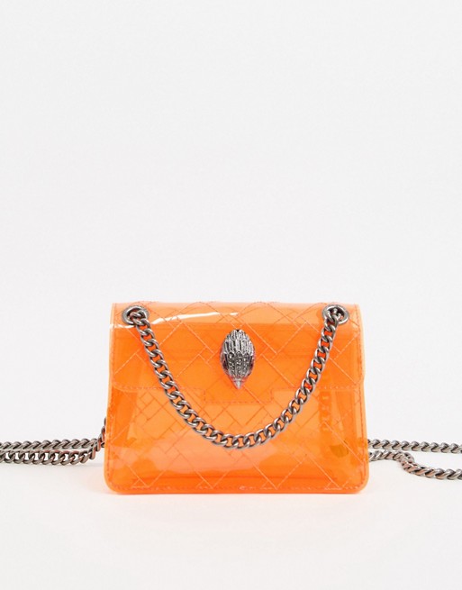 Kurt Geiger London Kensington mini bag in transparent orange | ASOS