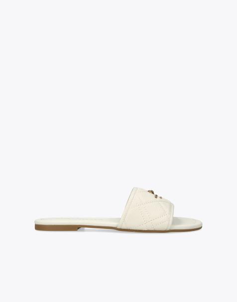 Kurt Geiger London Kgl greenwich sandal flat sandals in bone - view 1