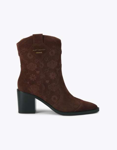 Kurt Geiger London Kglwestern boot mid ankle boots in brown - view 1