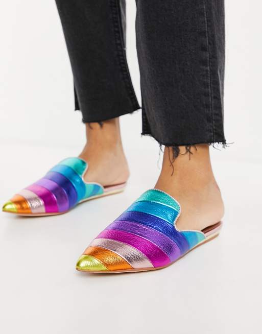 Kurt geiger rainbow on sale mules