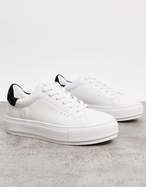 kurt geiger laney black trim trainers