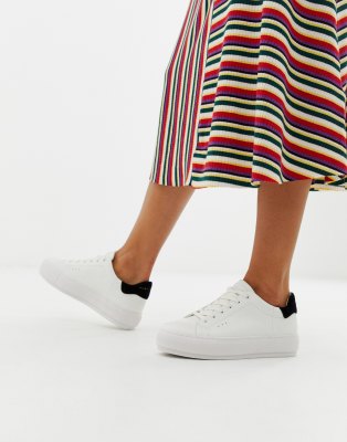 kurt geiger white trainers womens