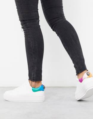 kurt geiger laney black trim sneakers