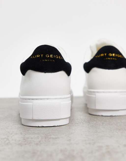 Kurt Geiger London Laney Vita sneakers med svart detalj ASOS