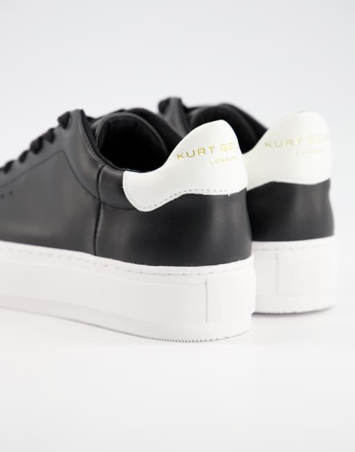 Kurt geiger laney on sale black trim trainers