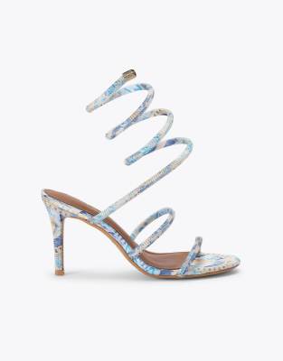  Spiral sandal heeled sandals  pale combination