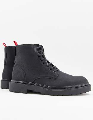 Kurt Geiger paxton lace up boots in black