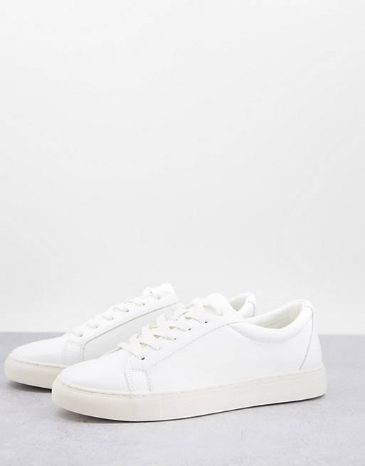 Kurt Geiger whitworth lace up trainers in white | ASOS