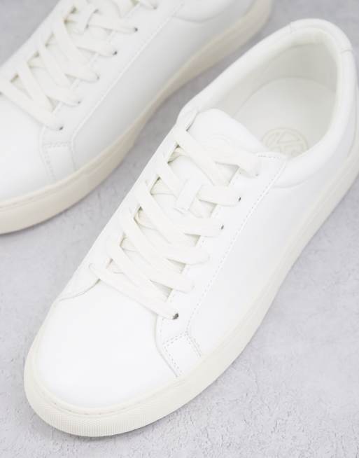 Kurt Geiger whitworth lace up trainers in white ASOS