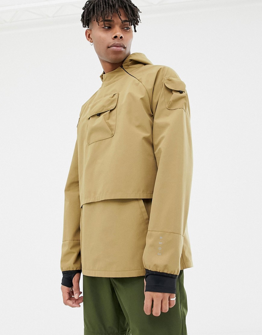 фото Куртка без застежки в стиле милитари из водоотталкивающей ткани asos 4505-бежевый
