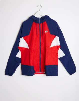 фото Куртка на молнии с капюшоном nike heritage essentials windrunner-красный