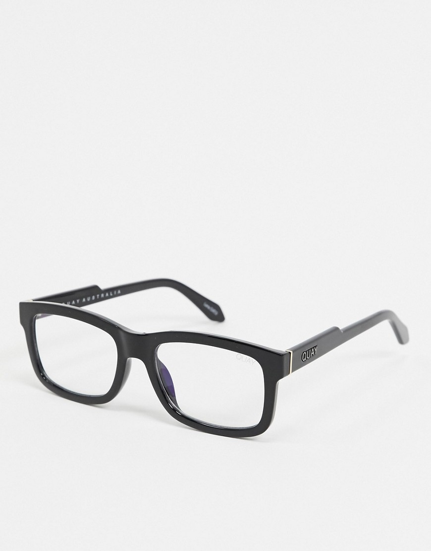 фото Квадратные очки в черной оправе quay beatnik-черный quay australia